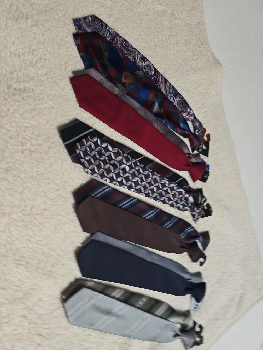 jcpenney Men's Tie Set - Navy, Red, Brown & Gray